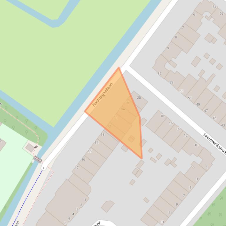 Kaart van postcodegebied 2333XS.