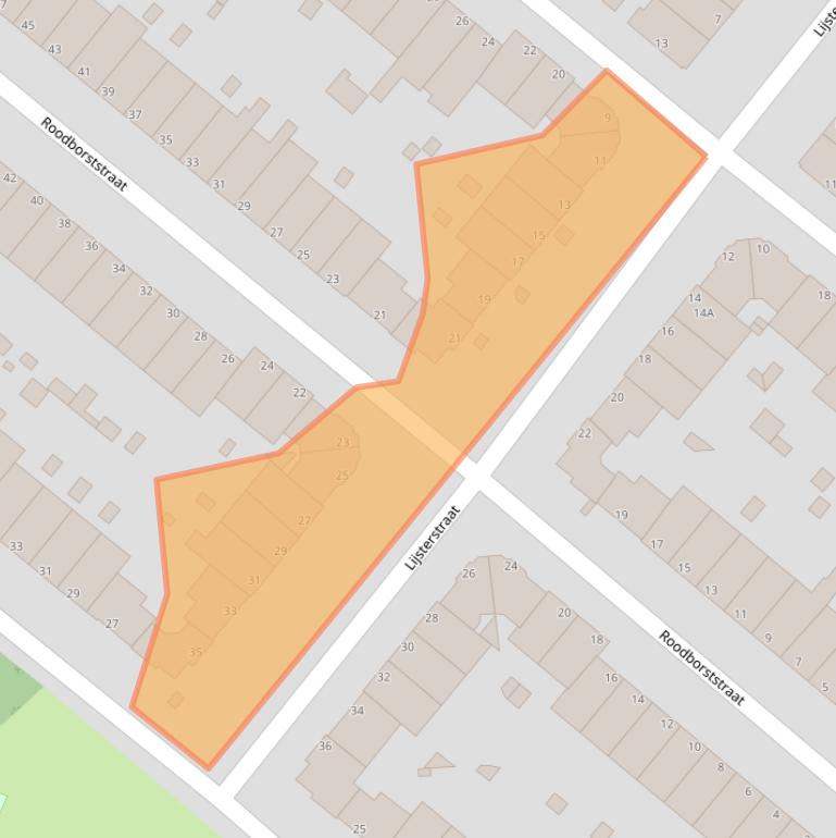 Kaart van postcodegebied 2333XW.