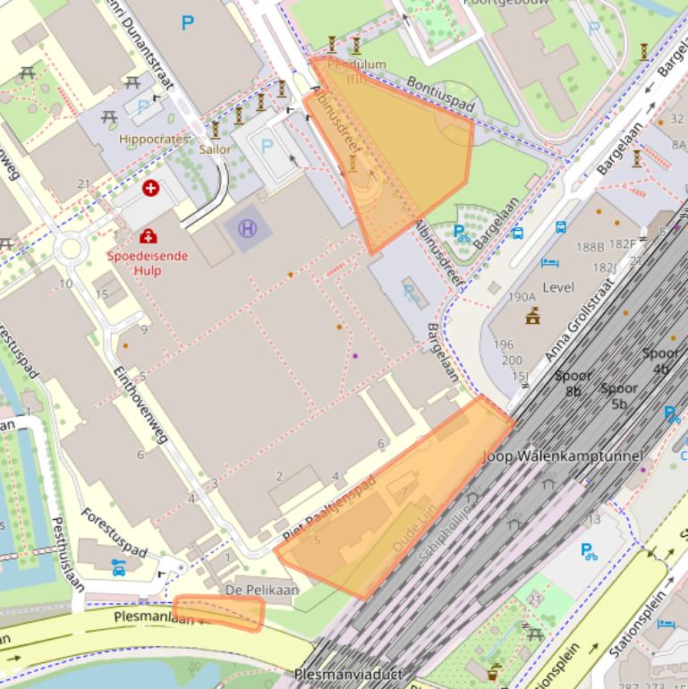 Kaart van postcodegebied 2333ZH.