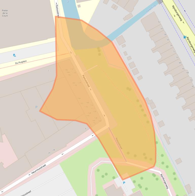 Kaart van postcodegebied 2333ZT.