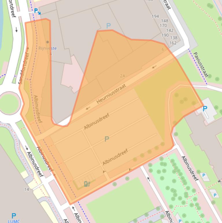 Kaart van postcodegebied 2333ZX.