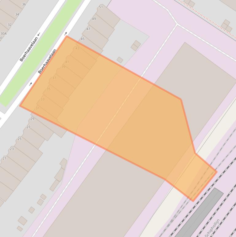 Kaart van postcodegebied 2334ED.