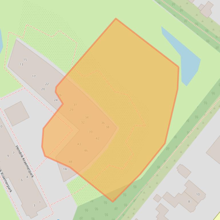 Kaart van postcodegebied 2341GV.