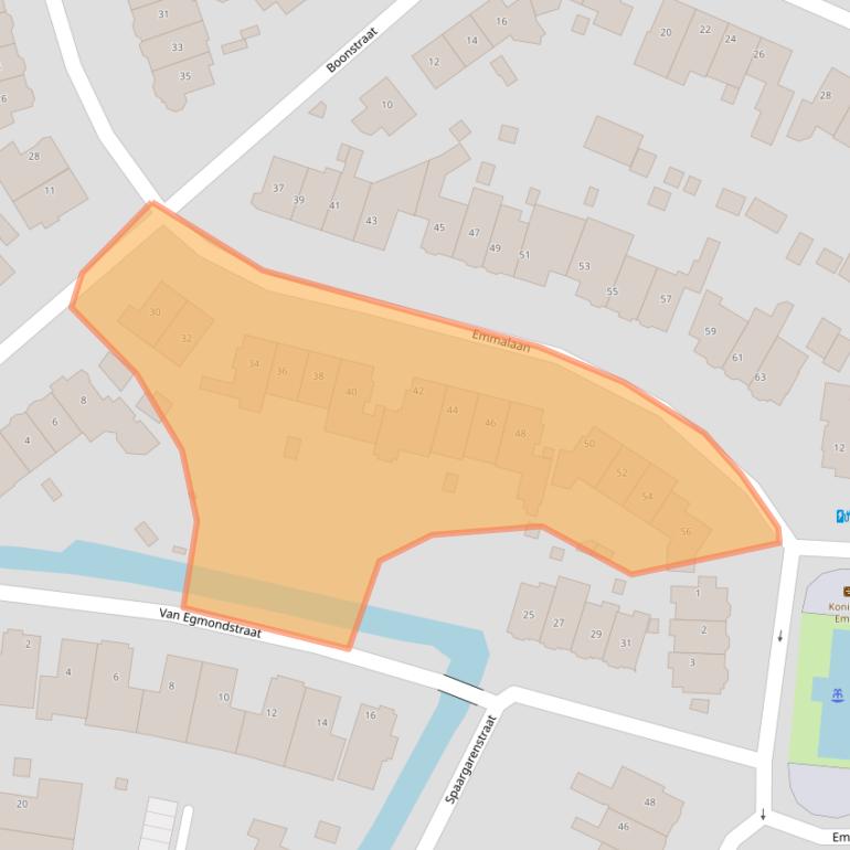Kaart van postcodegebied 2341JR.