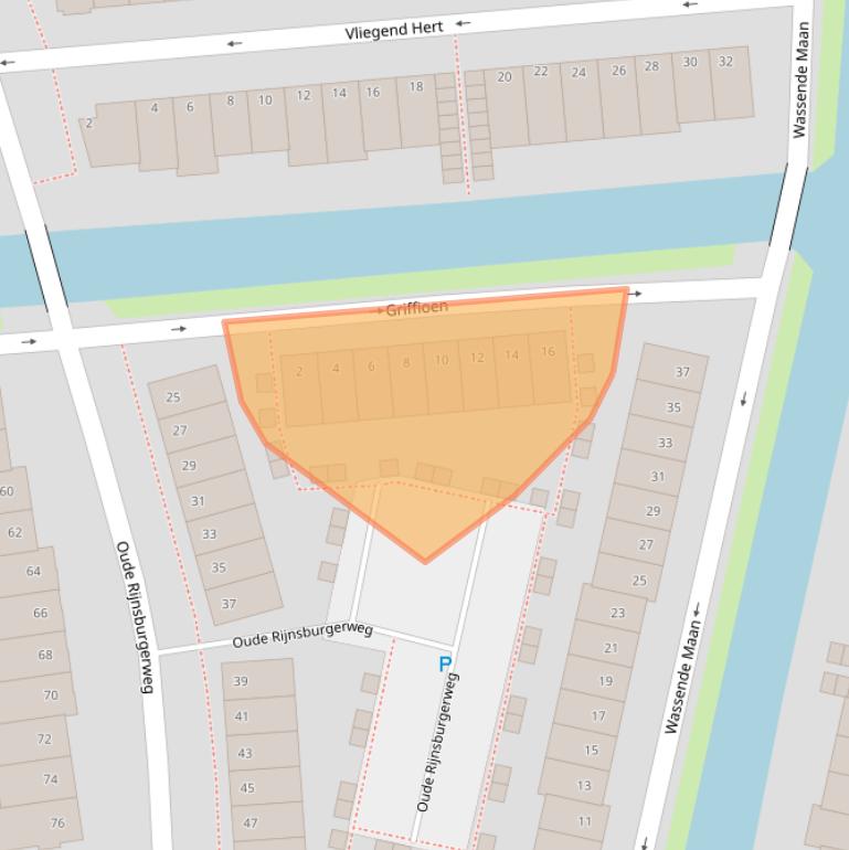 Kaart van postcodegebied 2342CB.