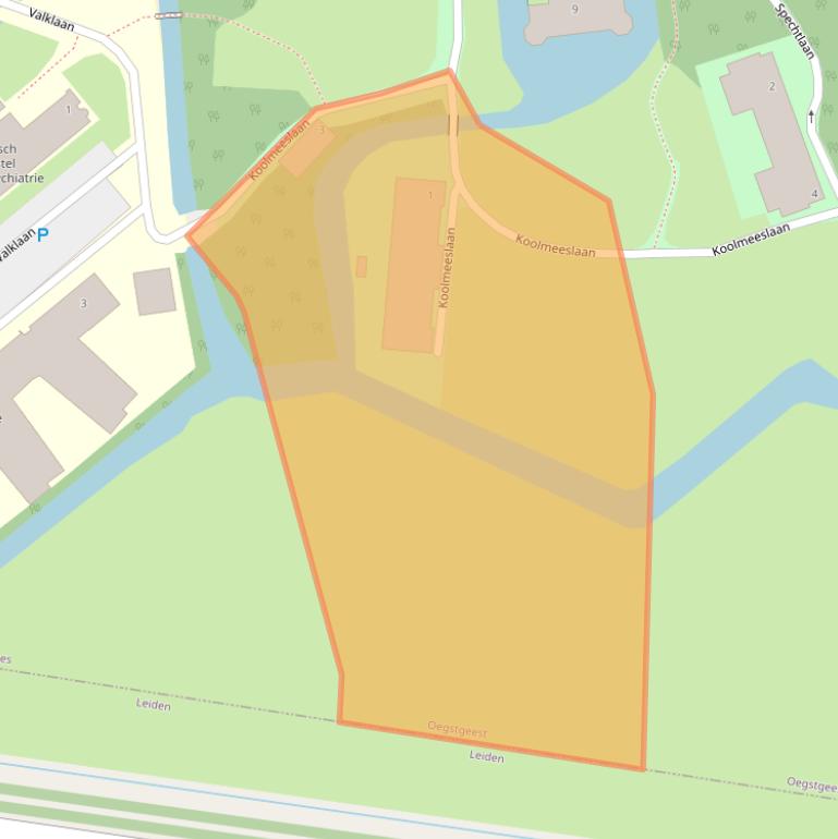 Kaart van postcodegebied 2342EC.