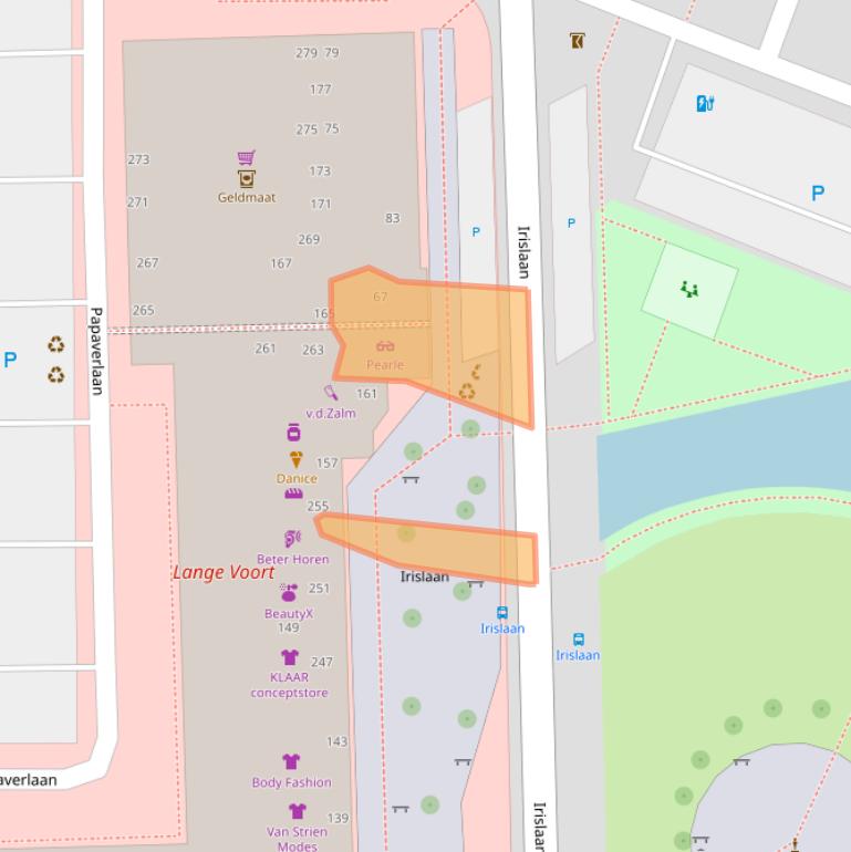 Kaart van postcodegebied 2343CG.