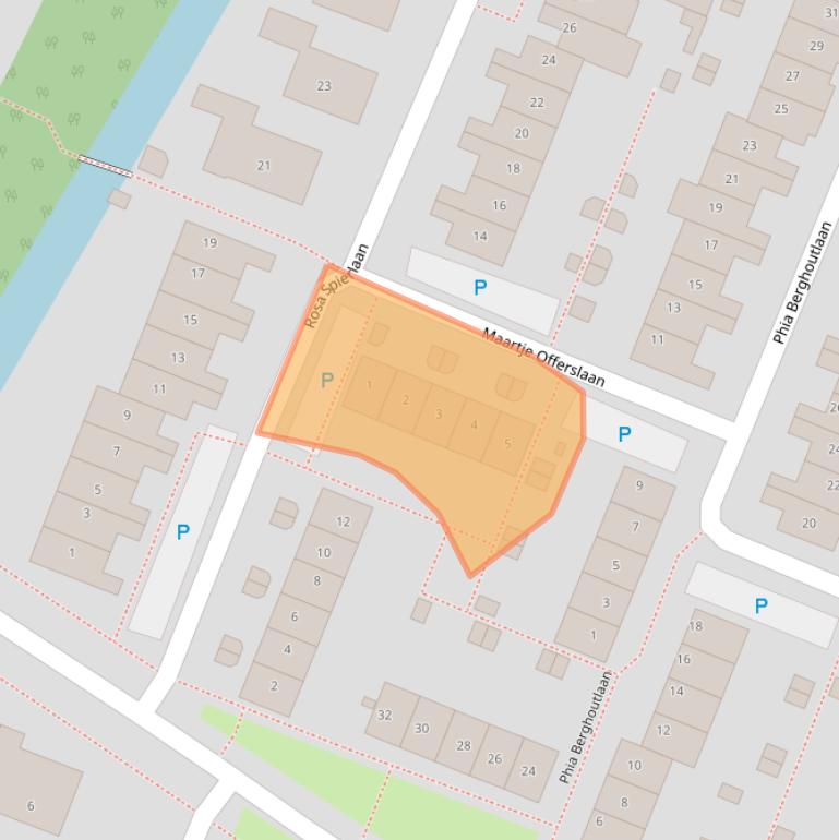 Kaart van postcodegebied 2343PR.