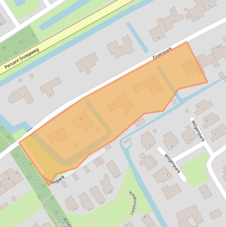 Kaart van postcodegebied 2351CH.