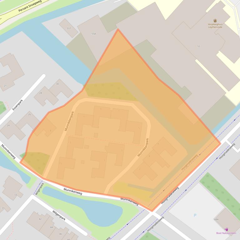 Kaart van postcodegebied 2351CL.