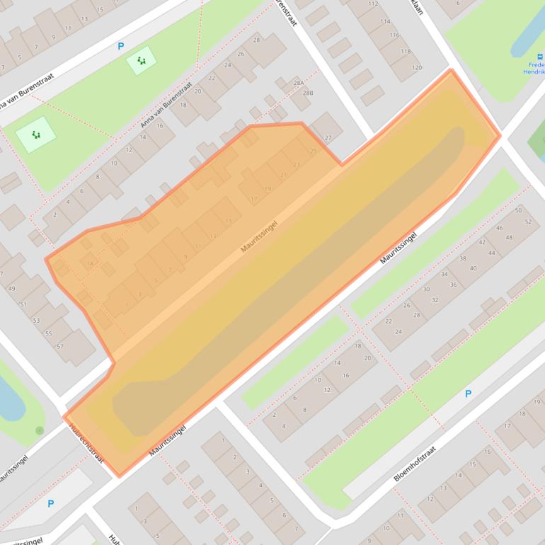 Kaart van postcodegebied 2351EA.