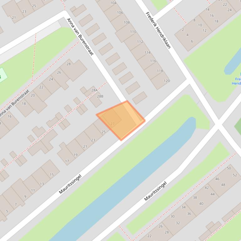 Kaart van postcodegebied 2351EB.