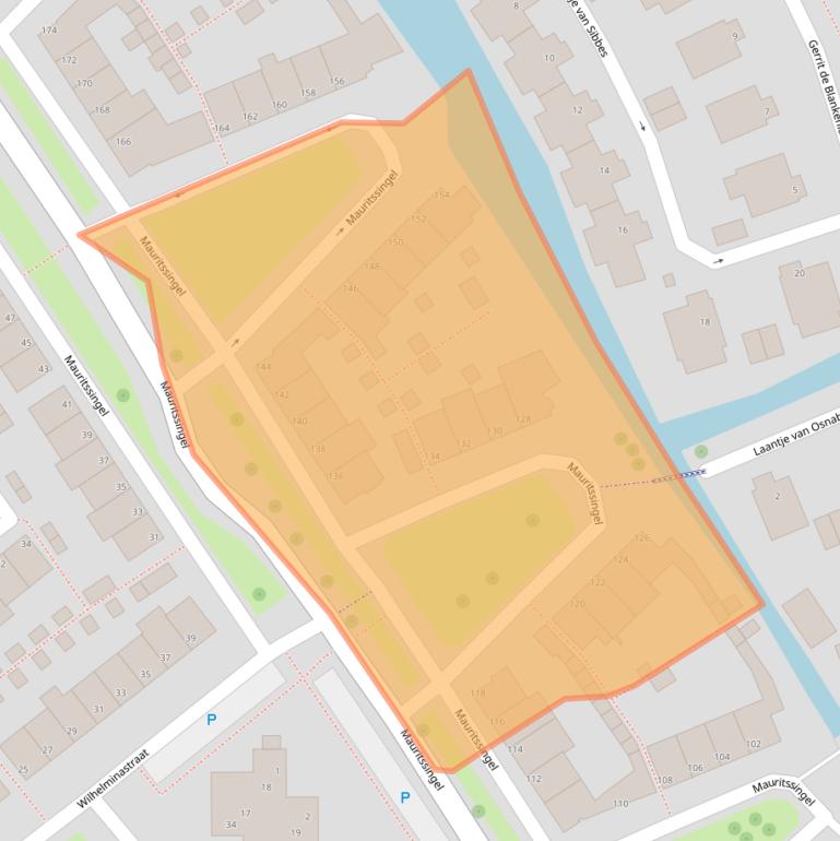 Kaart van postcodegebied 2351EH.