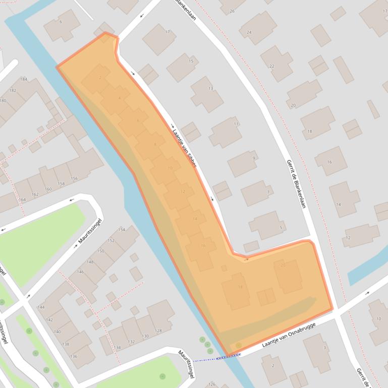 Kaart van postcodegebied 2351EN.