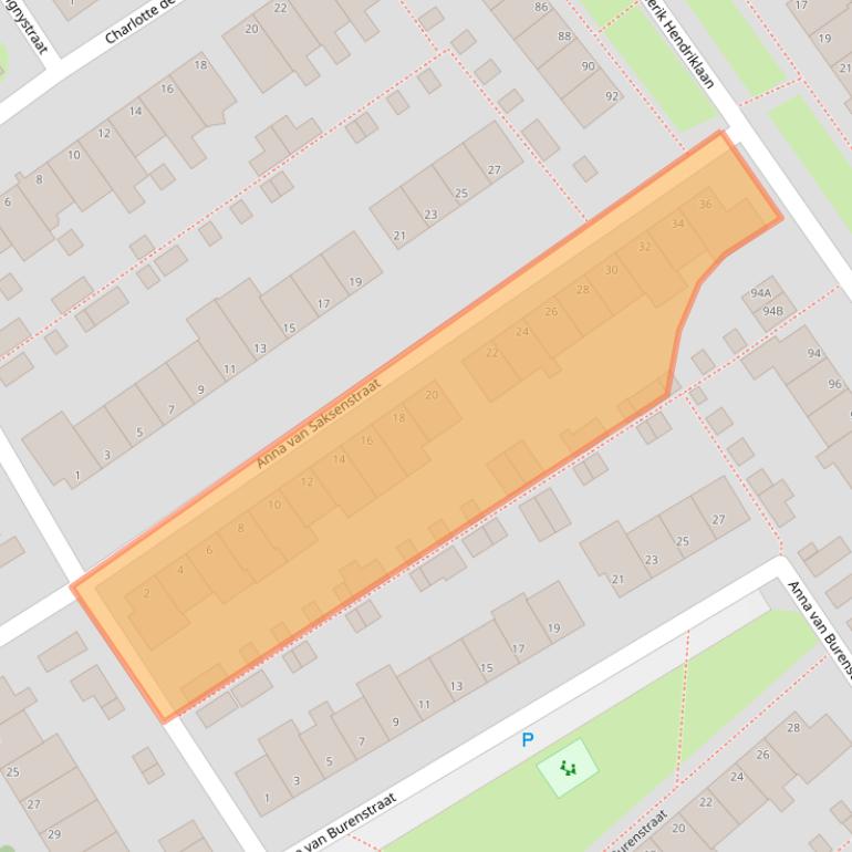 Kaart van postcodegebied 2351RL.