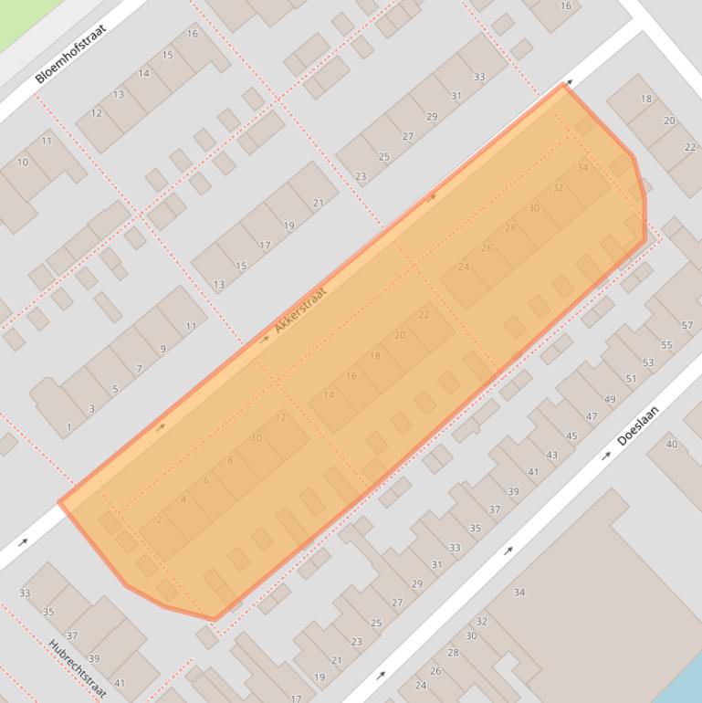 Kaart van postcodegebied 2351SM.