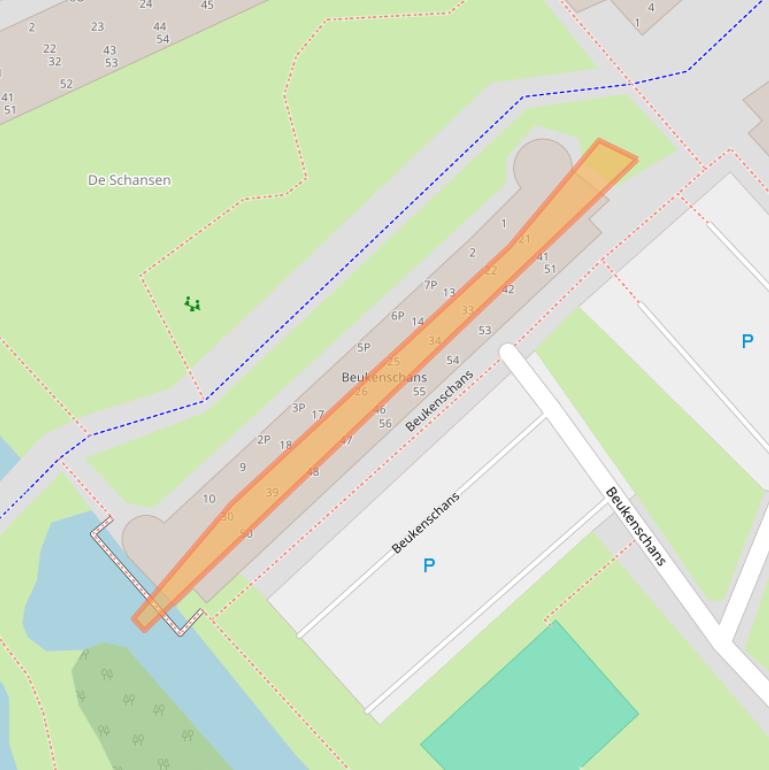 Kaart van postcodegebied 2352CB.