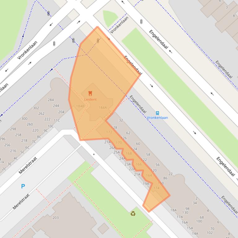 Kaart van postcodegebied 2352VH.