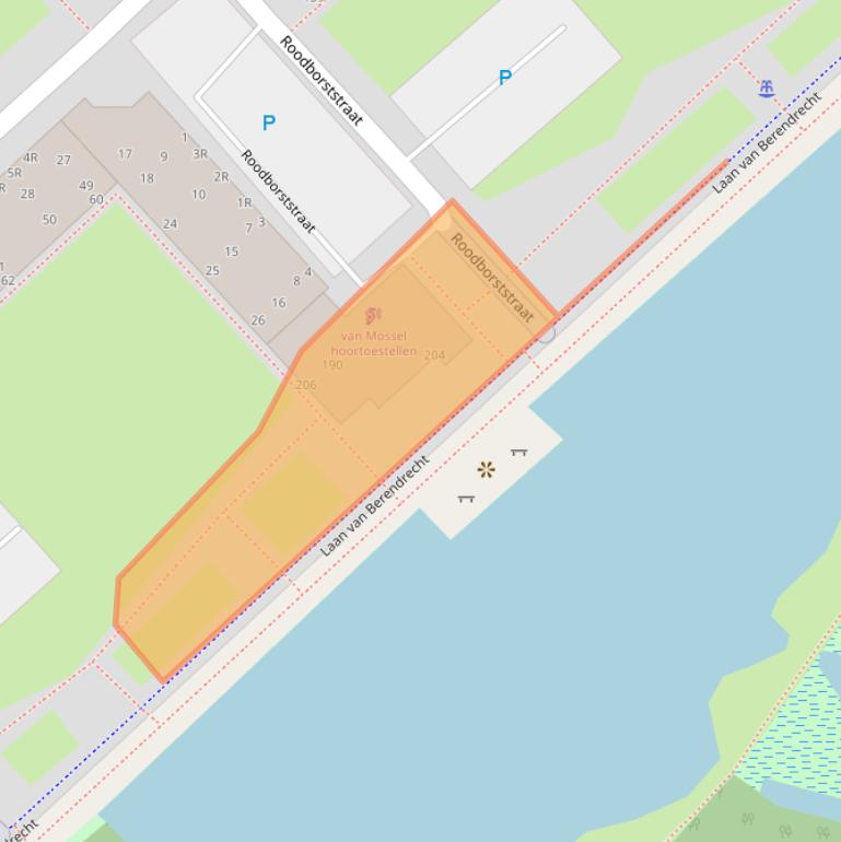 Kaart van postcodegebied 2352VM.