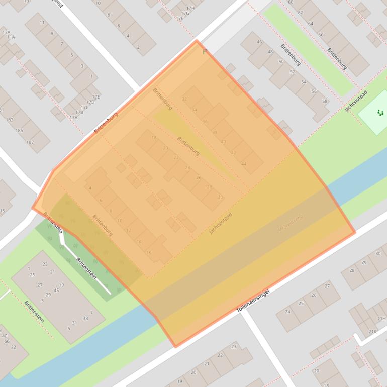 Kaart van postcodegebied 2352XM.