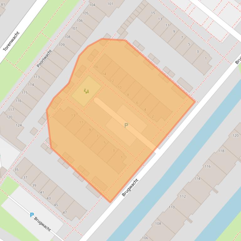 Kaart van postcodegebied 2353DH.