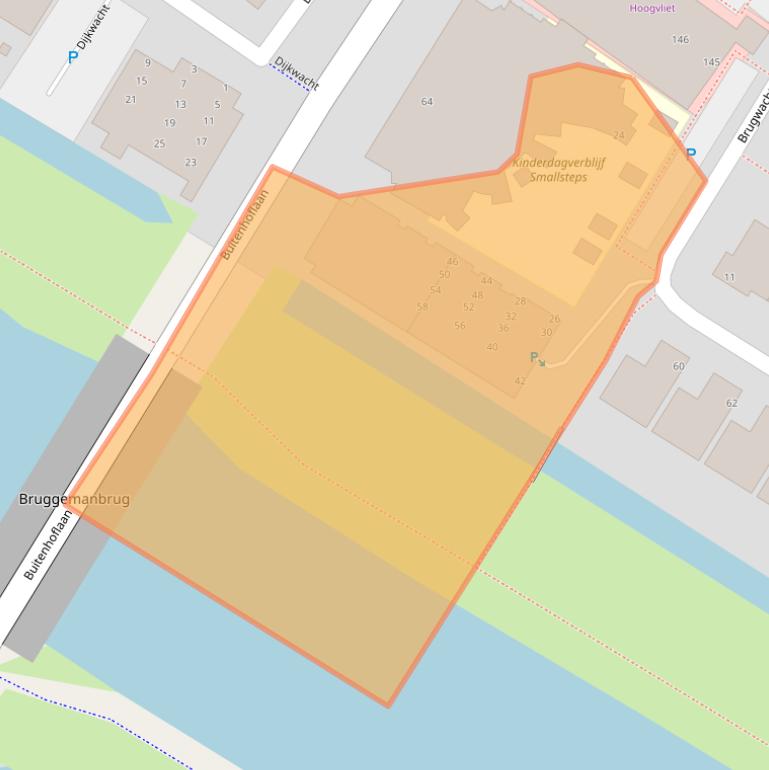 Kaart van postcodegebied 2353DM.