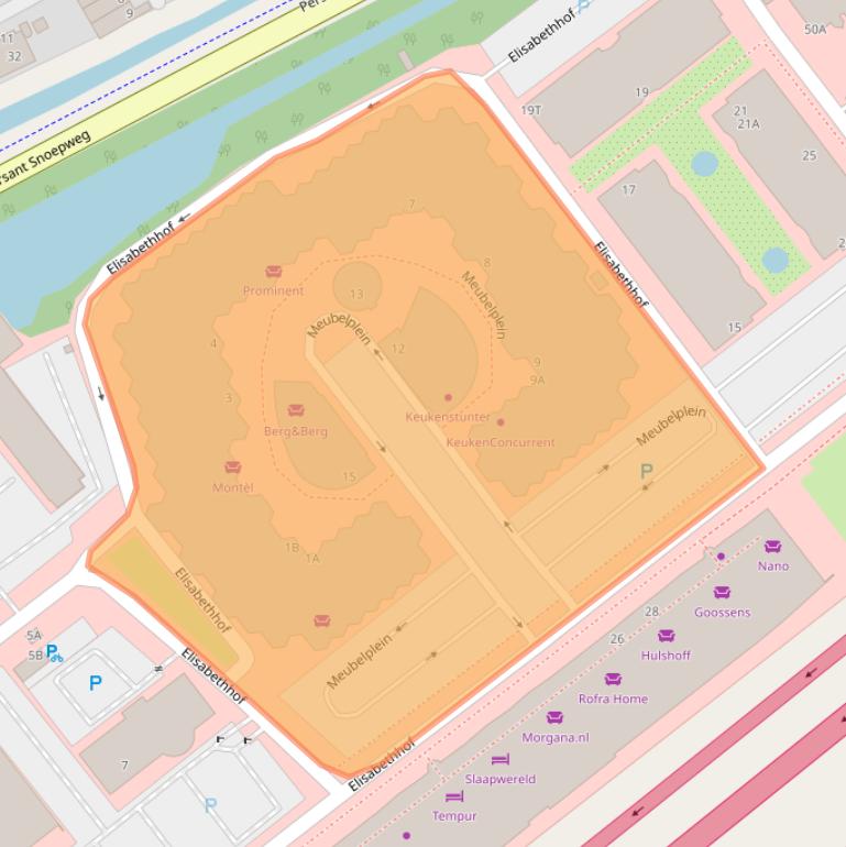 Kaart van postcodegebied 2353EX.