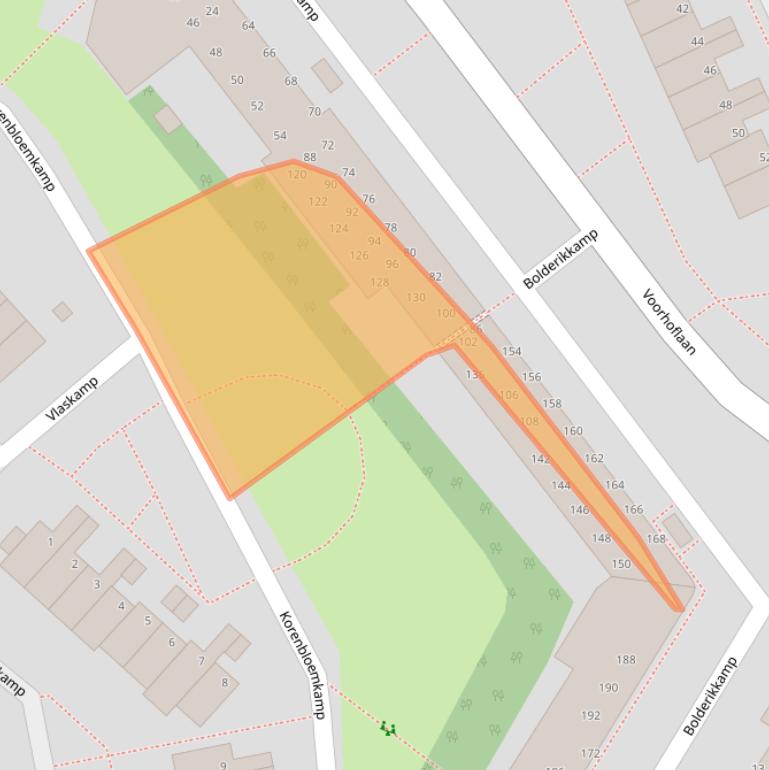 Kaart van postcodegebied 2353HP.