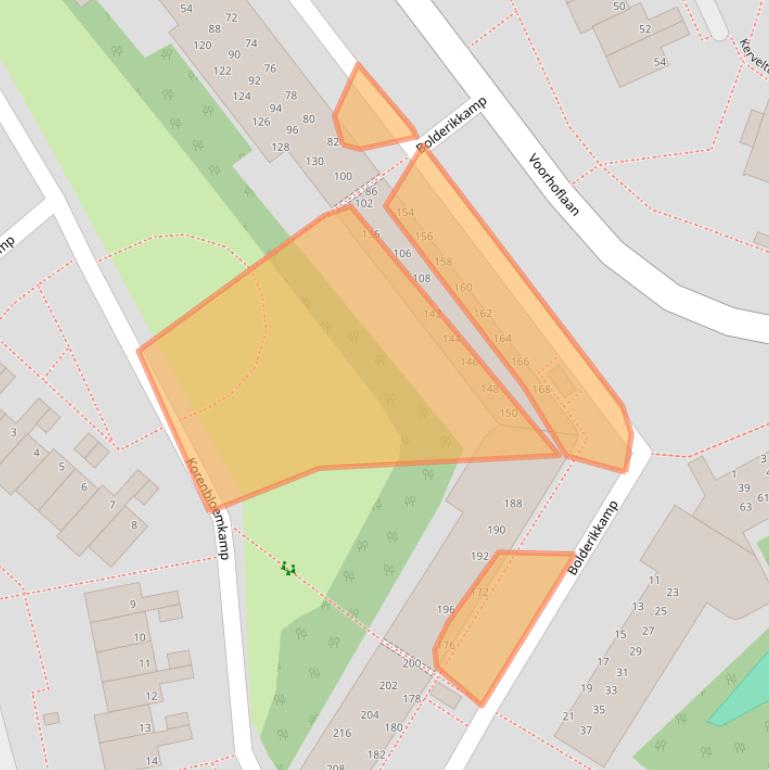 Kaart van postcodegebied 2353HR.