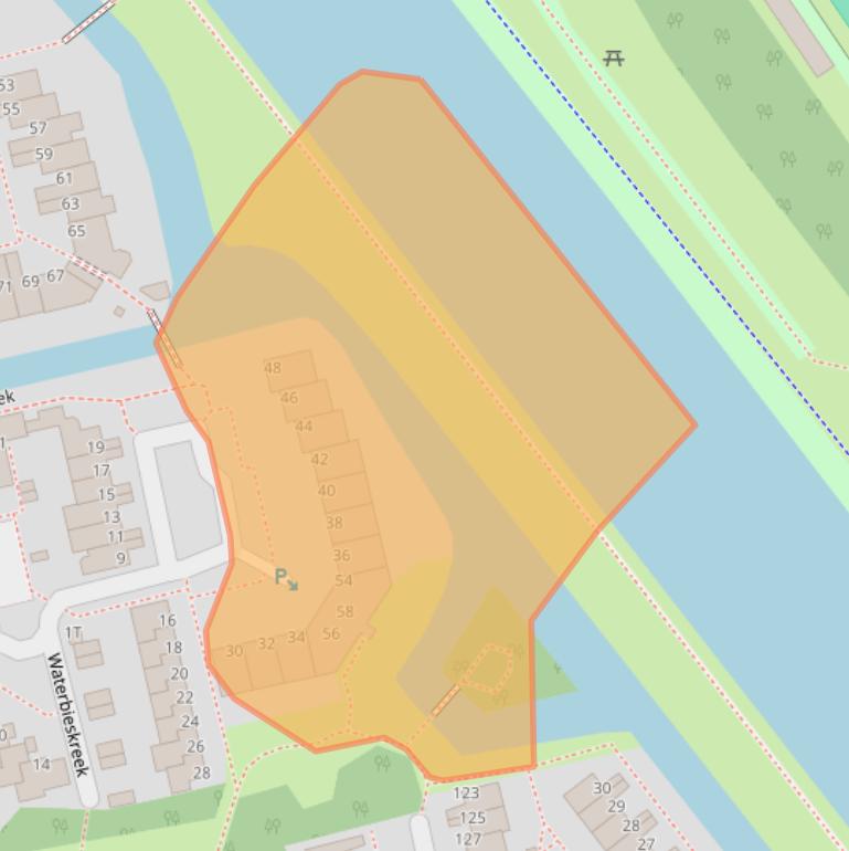 Kaart van postcodegebied 2353JH.