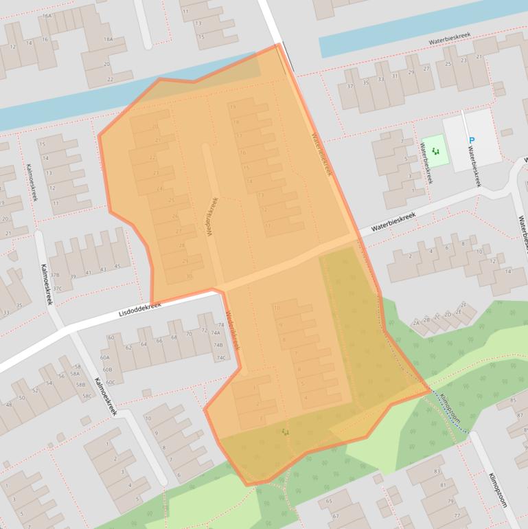 Kaart van postcodegebied 2353JL.