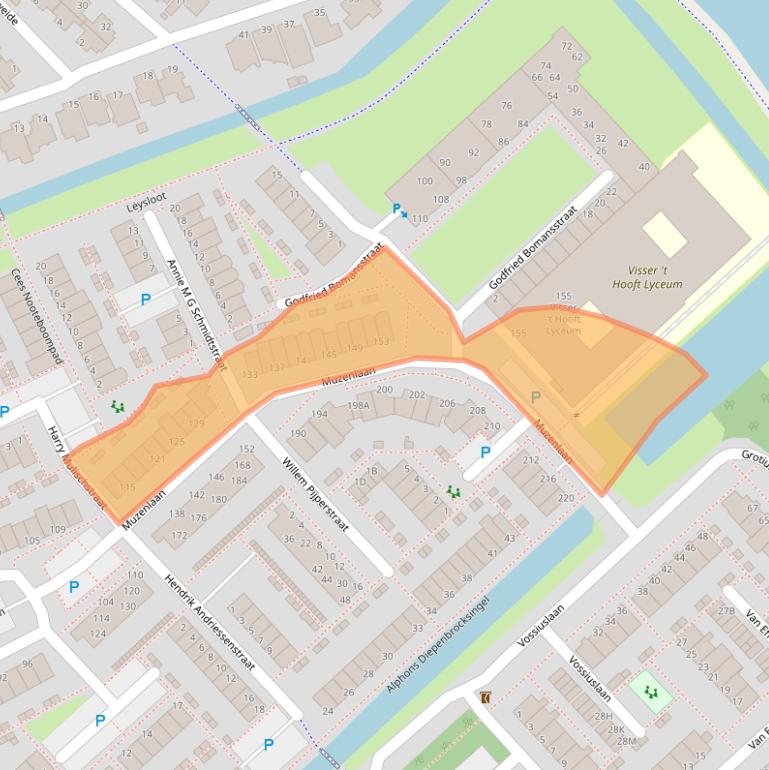 Kaart van postcodegebied 2353KD.