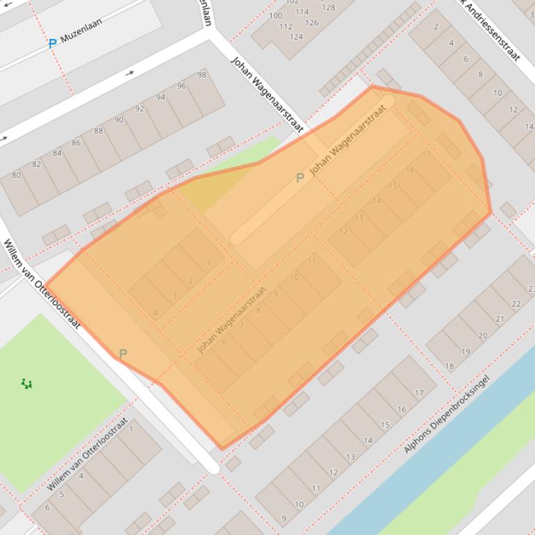 Kaart van postcodegebied 2353KS.