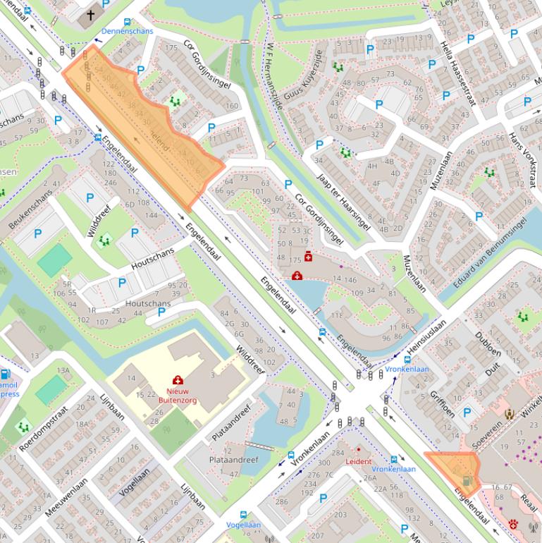 Kaart van postcodegebied 2353MA.