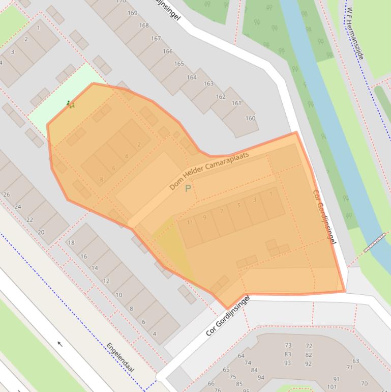 Kaart van postcodegebied 2353MD.