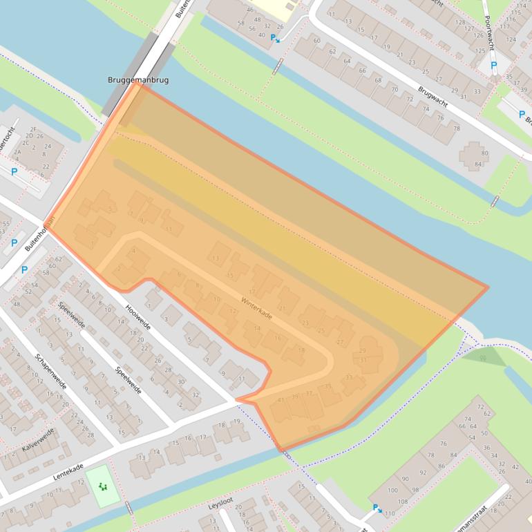 Kaart van postcodegebied 2353MV.