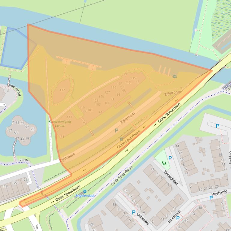 Kaart van postcodegebied 2353NN.