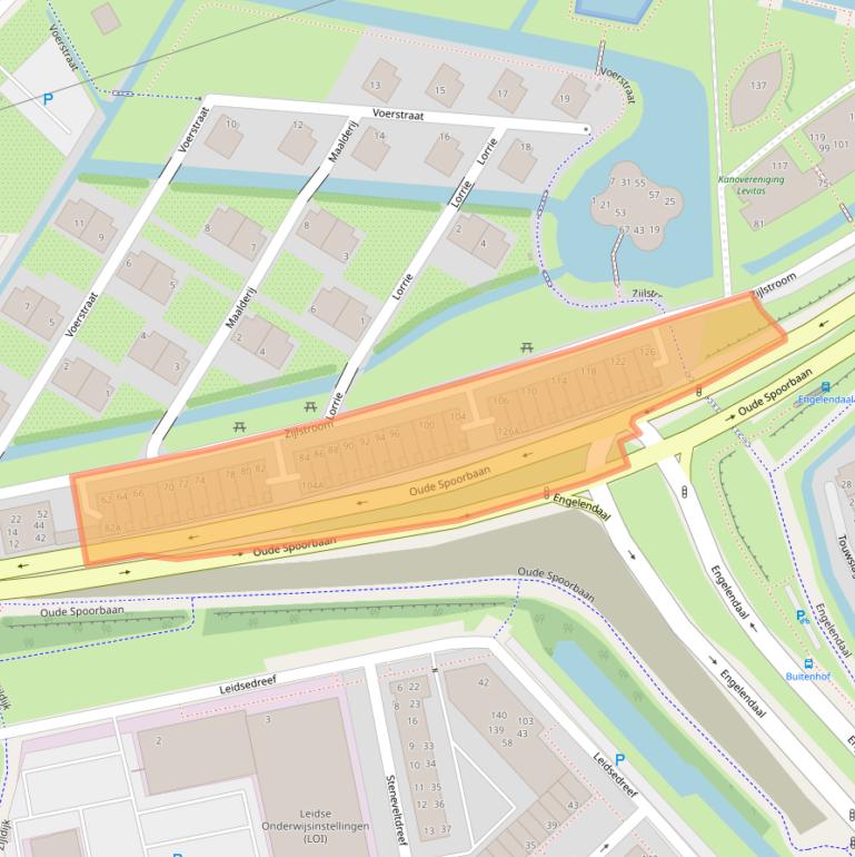 Kaart van postcodegebied 2353NR.