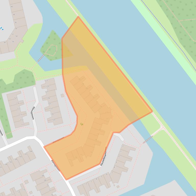 Kaart van postcodegebied 2353RB.