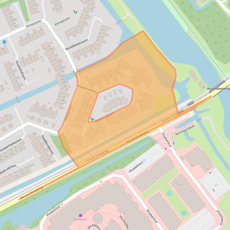 Kaart van postcodegebied 2353RD.