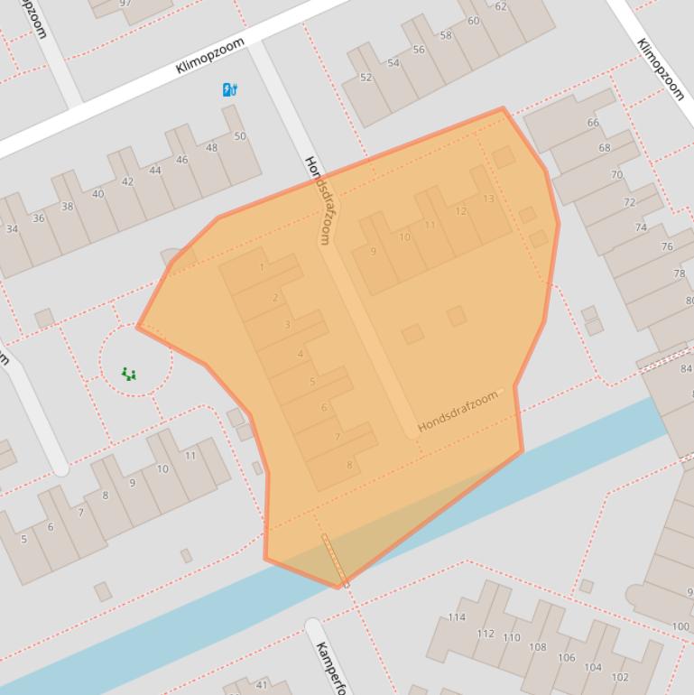 Kaart van postcodegebied 2353RM.