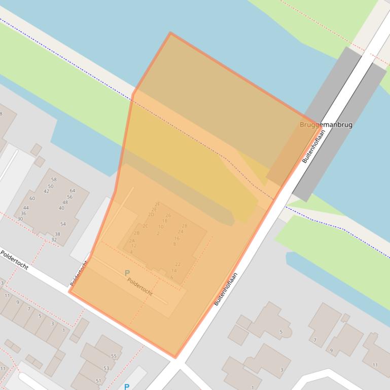 Kaart van postcodegebied 2353VE.