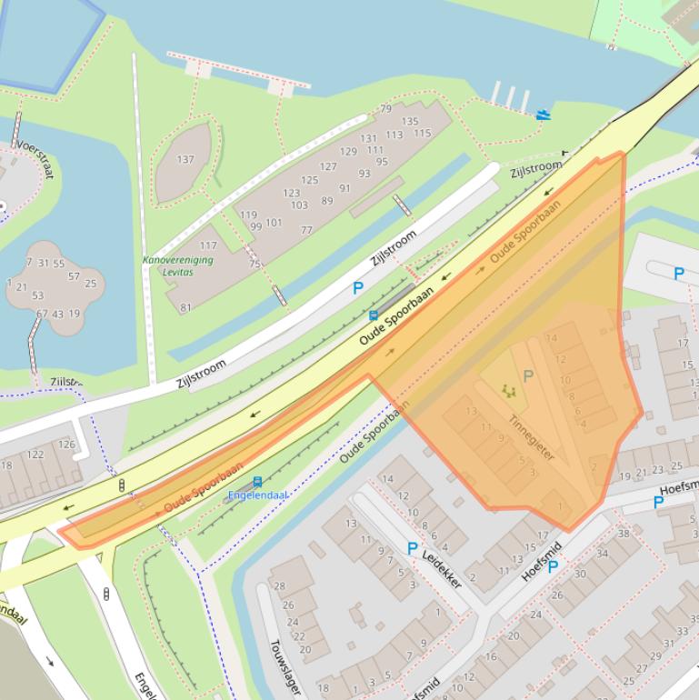 Kaart van postcodegebied 2353XB.