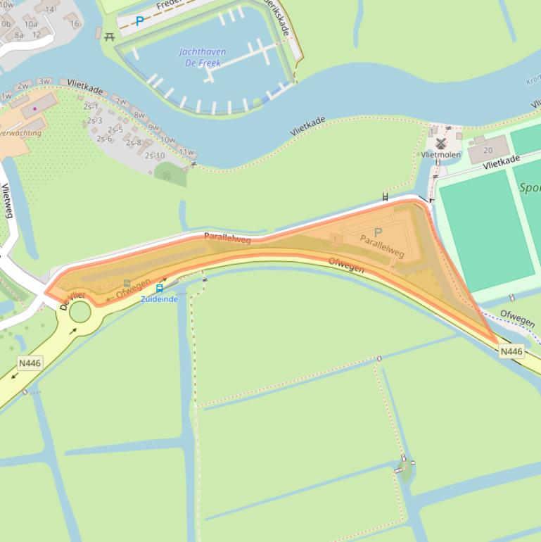 Kaart van postcodegebied 2355CN.