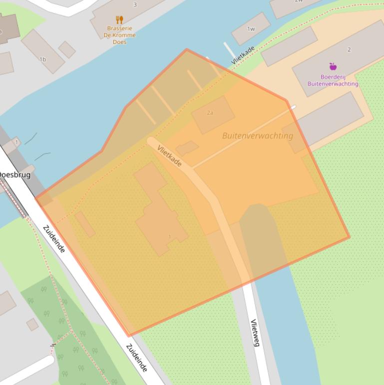 Kaart van postcodegebied 2355CS.