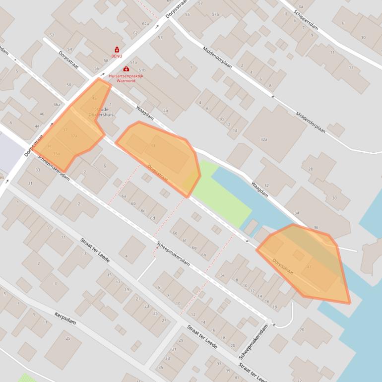 Kaart van postcodegebied 2361AP.