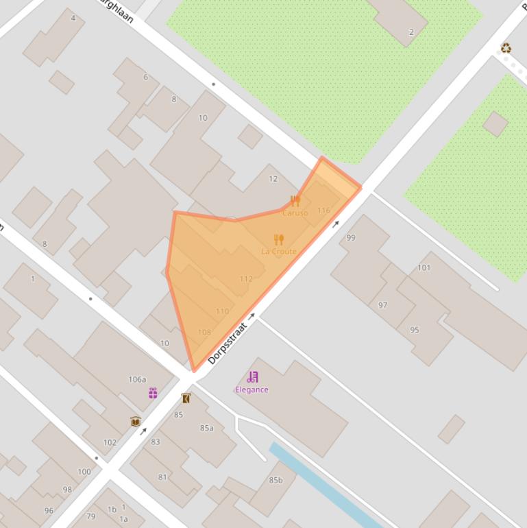 Kaart van postcodegebied 2361BP.