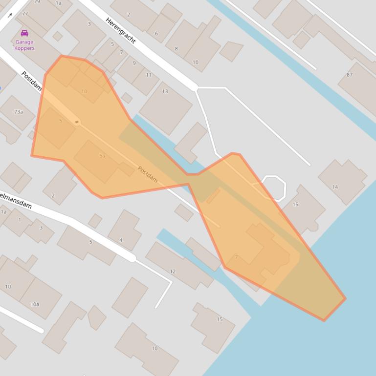 Kaart van postcodegebied 2361BV.