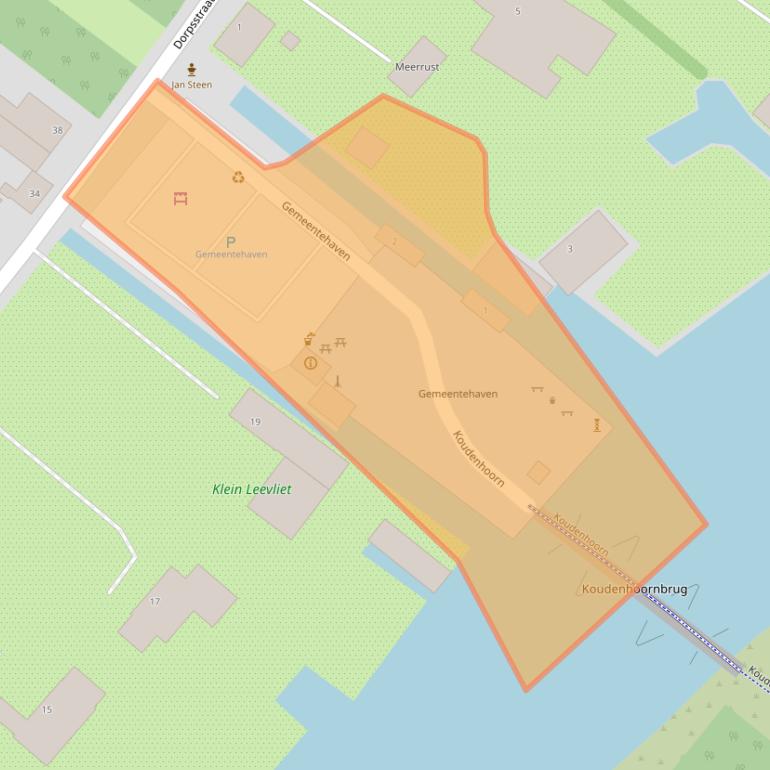 Kaart van postcodegebied 2361CM.