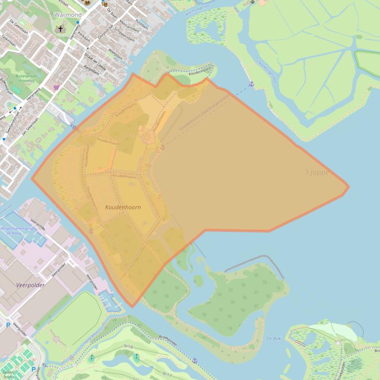 Kaart van postcodegebied 2361CP.